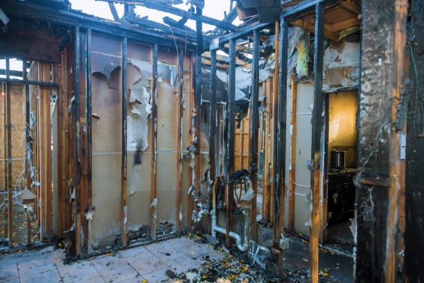 Professional Fire Damage Repair technician working in Schererville, IN